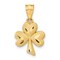 14K Gold Shamrock Charm Irish Religious FindingKing Jewerly 22mm x 12mm